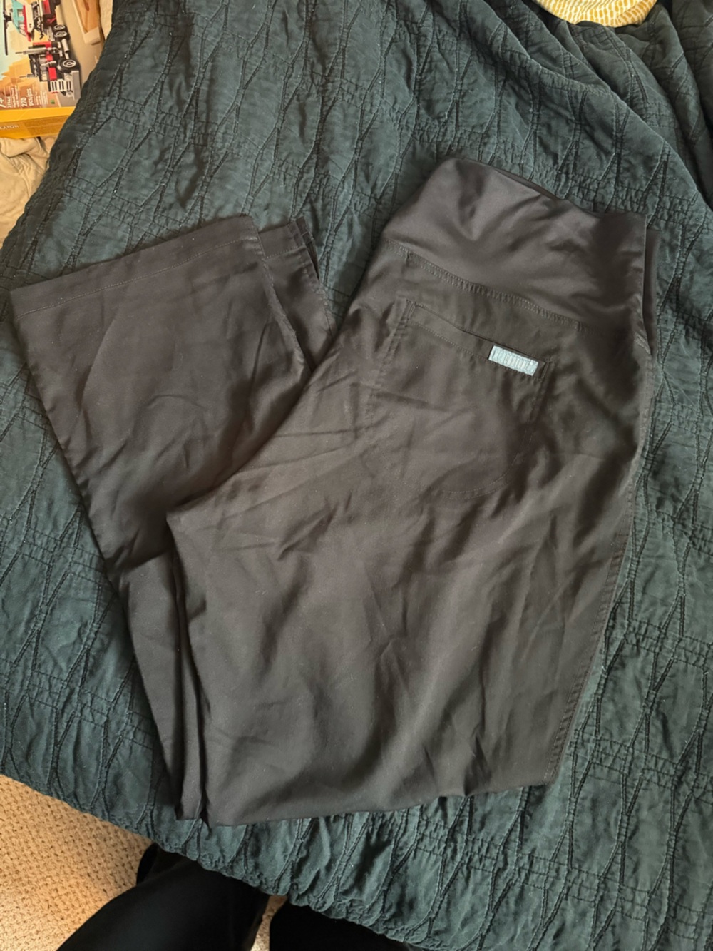 Med Couture Maternity Scrubs Black Pants NWOT